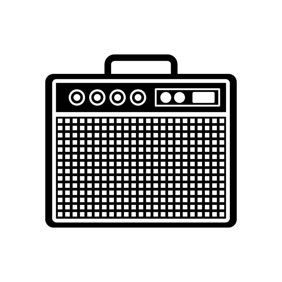 Amplifier illustrated on white background vector
