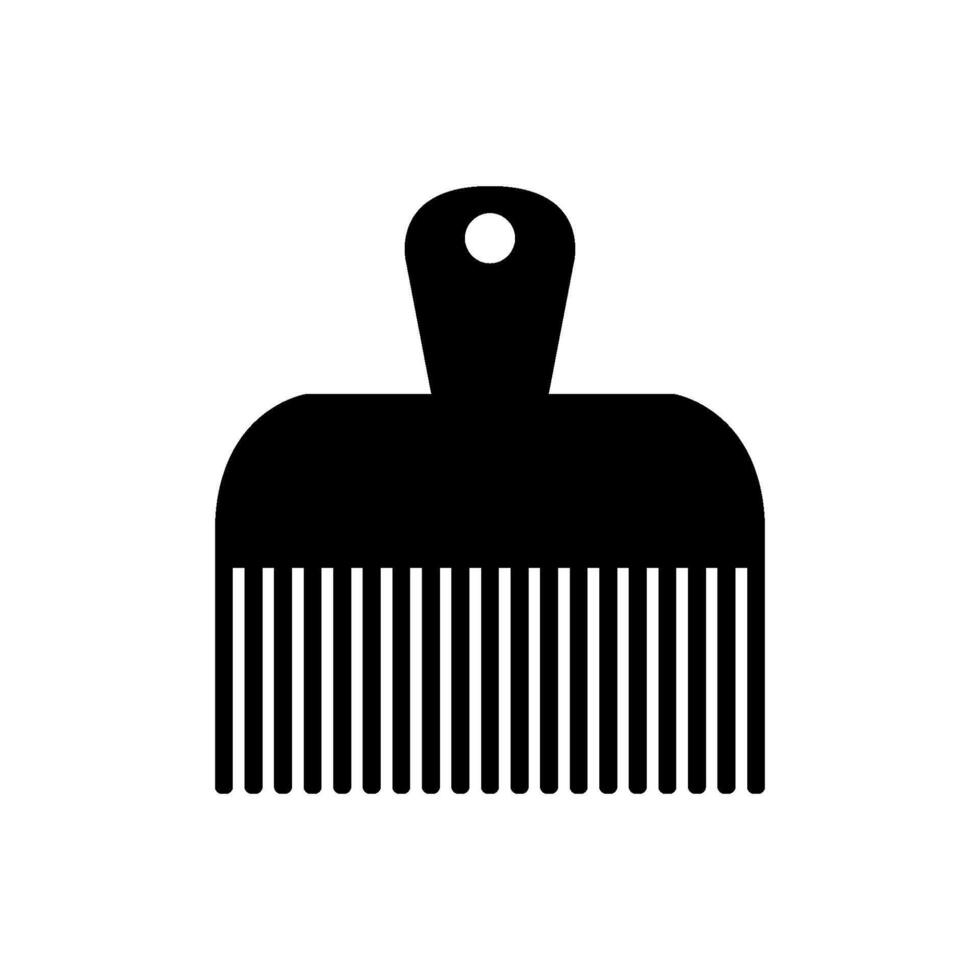 Afro comb illustrated on white background vector