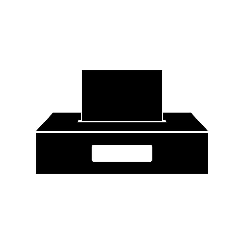 Box of tissues illustrated on white background vector