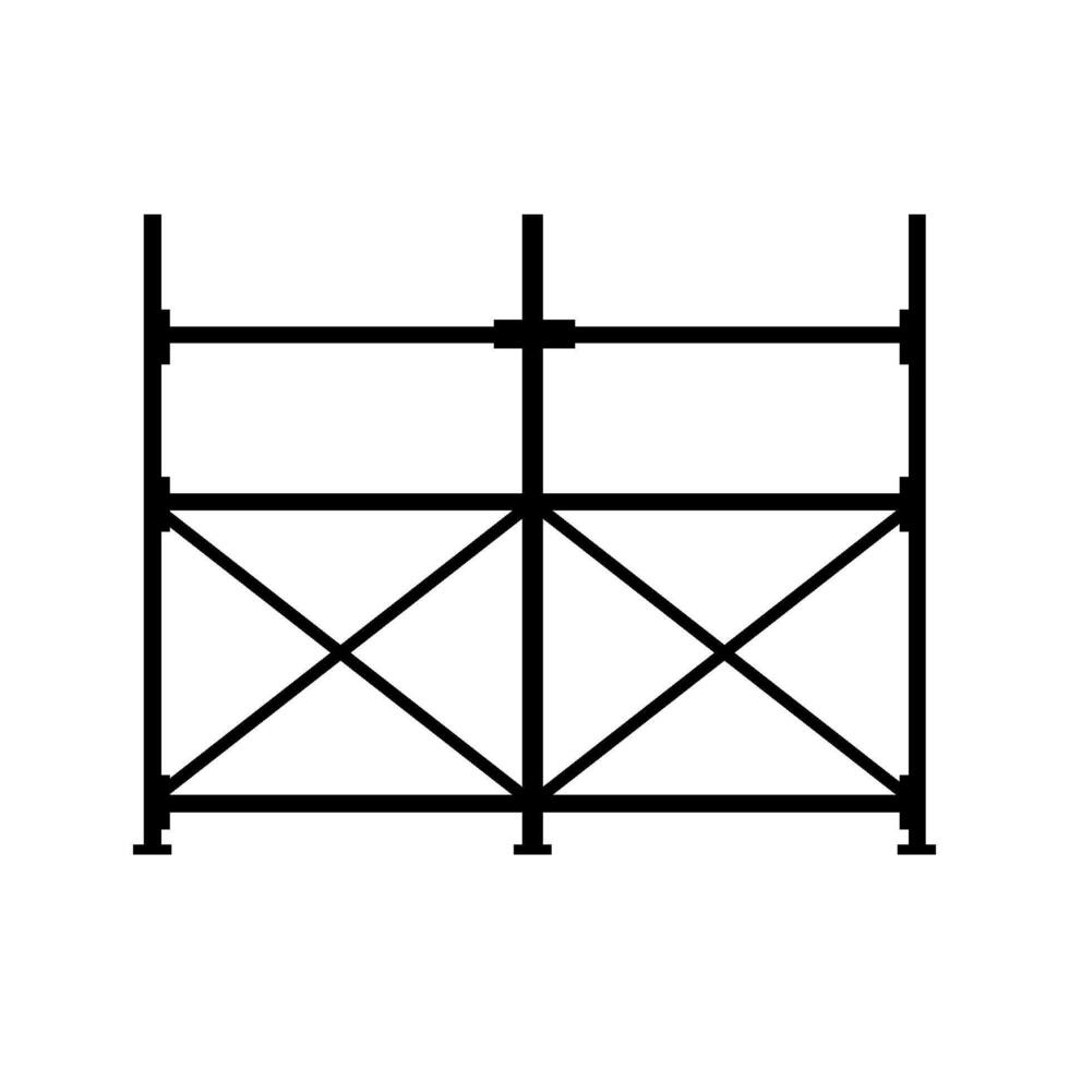 Scaffolding illustrated on white background vector