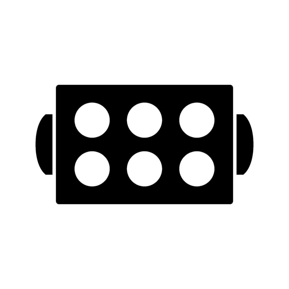 Muffin pan illustrated on white background vector
