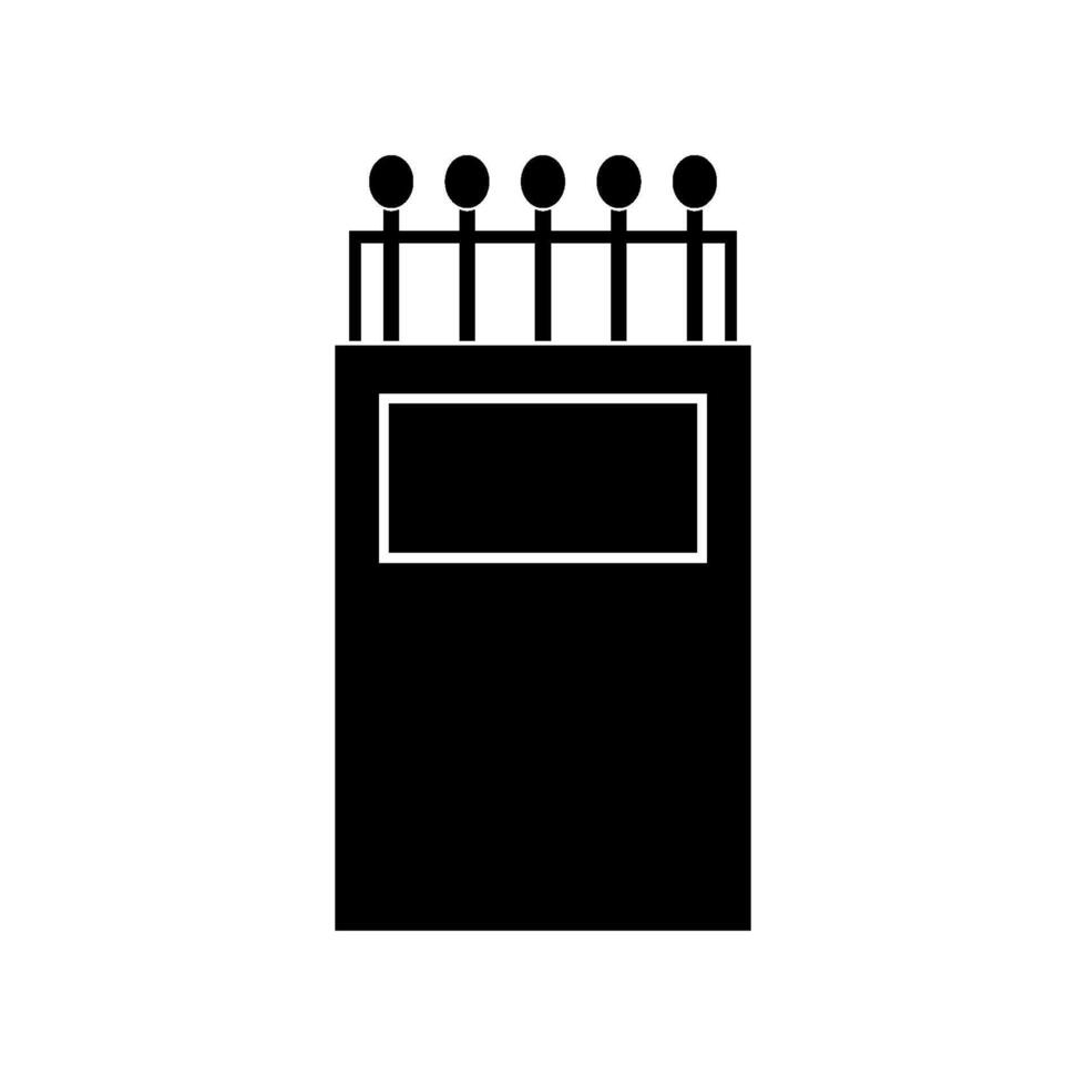 Matchbox illustrated on white background vector