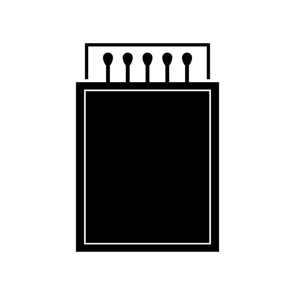 Matchbox illustrated on white background vector