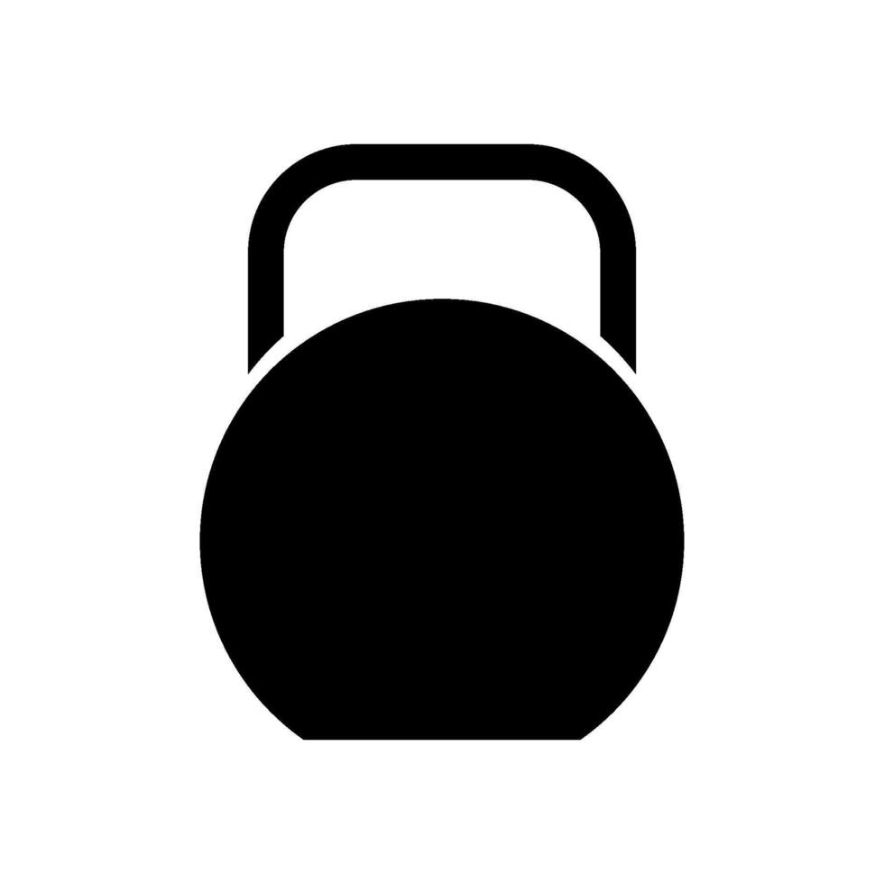 Kettlebell illustrated on white background vector