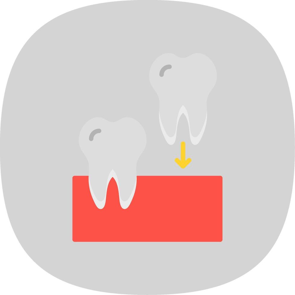 Implants Flat Curve Icon Design vector
