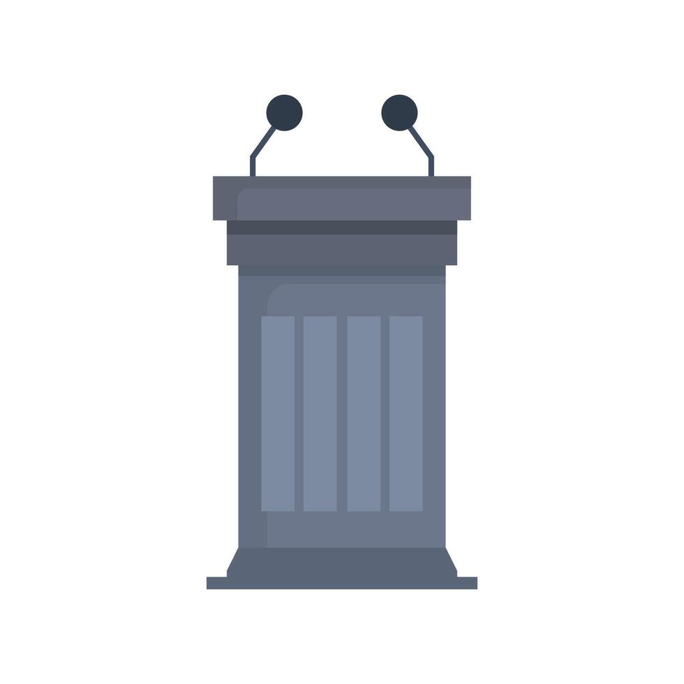 Tribune illustrated on white background vector
