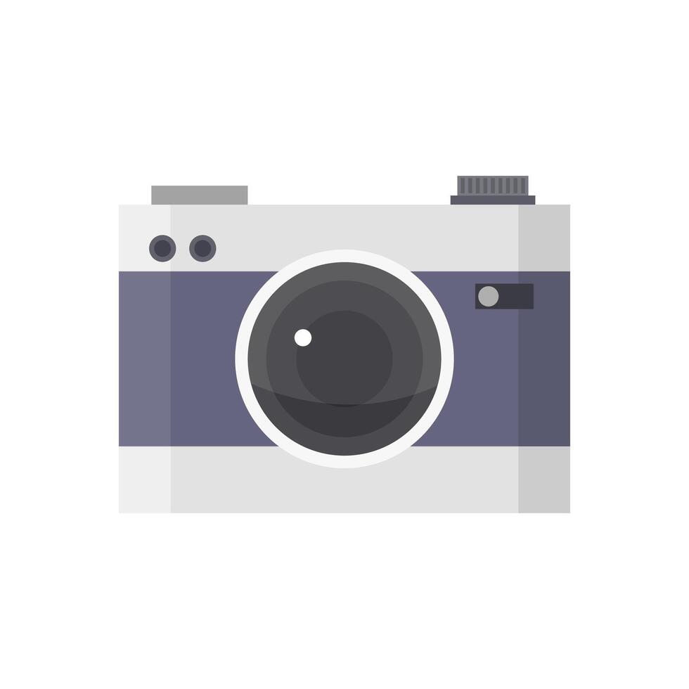 Camera illustrated on white background vector