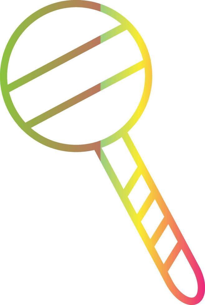 Lollipop Line Gradient Due Color Icon Design vector