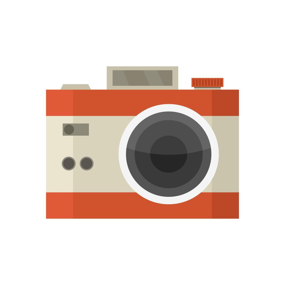 Camera illustrated on white background vector