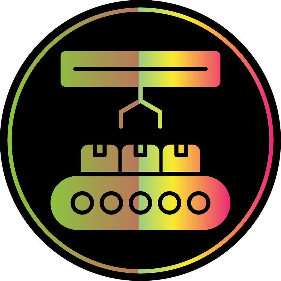 Product Glyph Due Color Icon Design vector