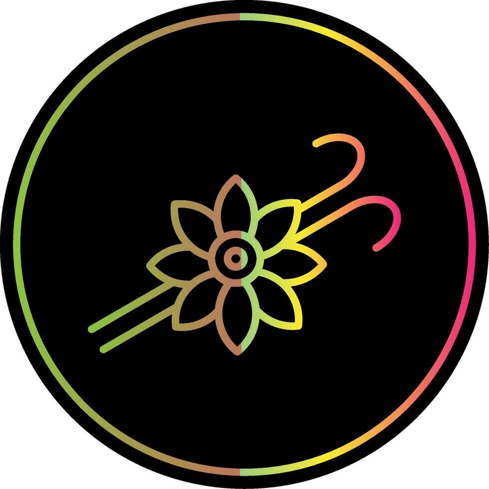 Vanilla Line Gradient Due Color Icon Design vector