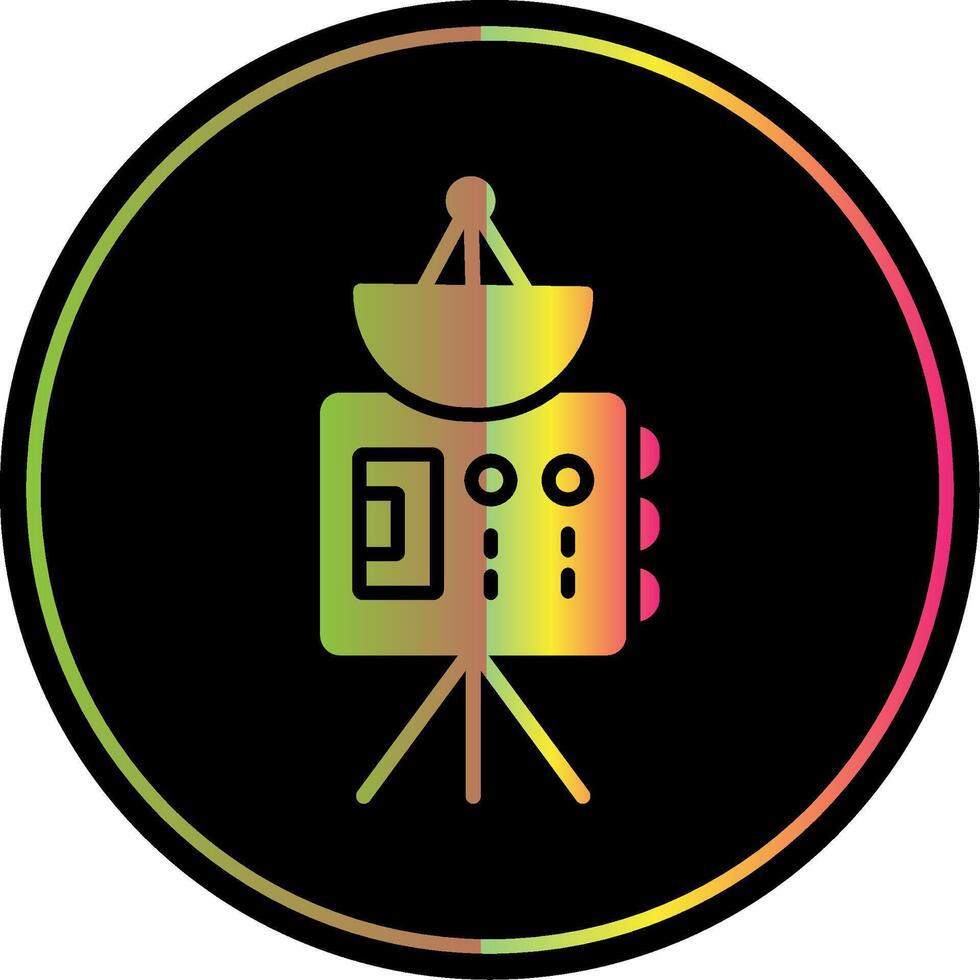 Probe Glyph Due Color Icon Design vector