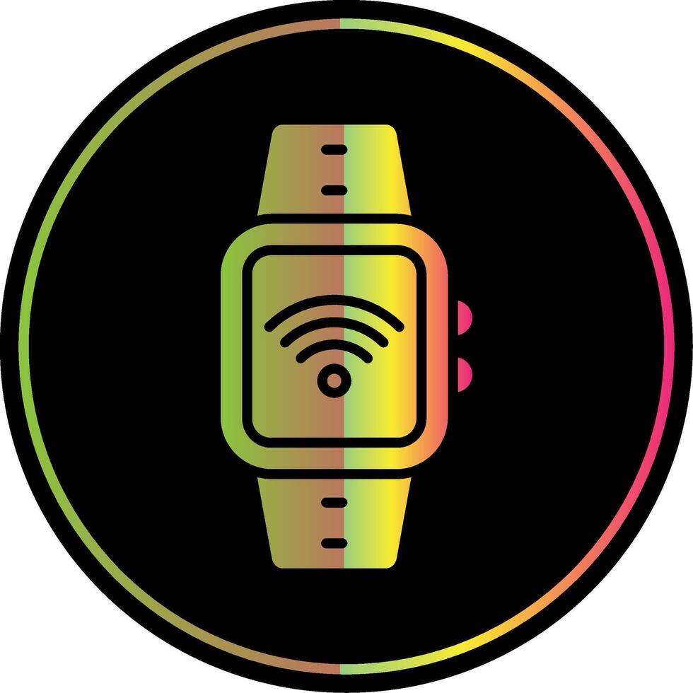 Wi-fi Glyph Due Color Icon Design vector