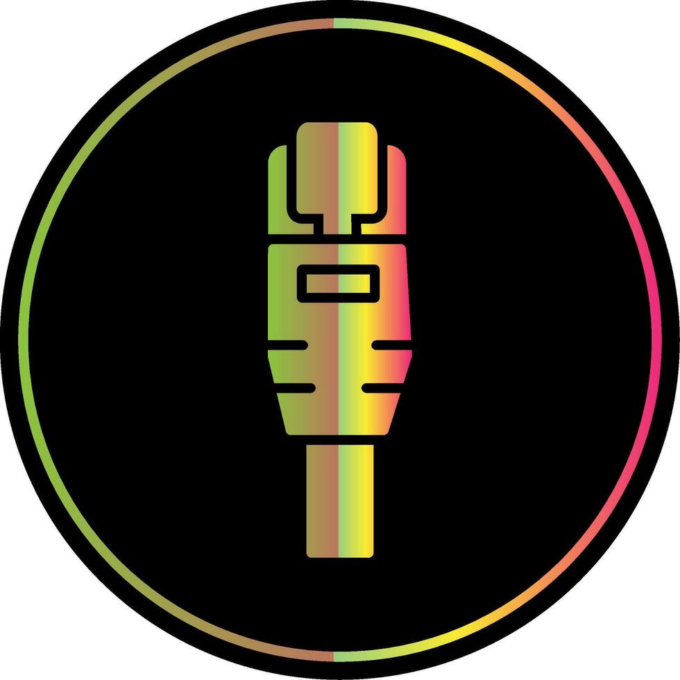 Ethernet Glyph Due Color Icon Design vector