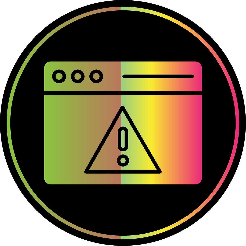 Access Denied Glyph Due Color Icon Design vector