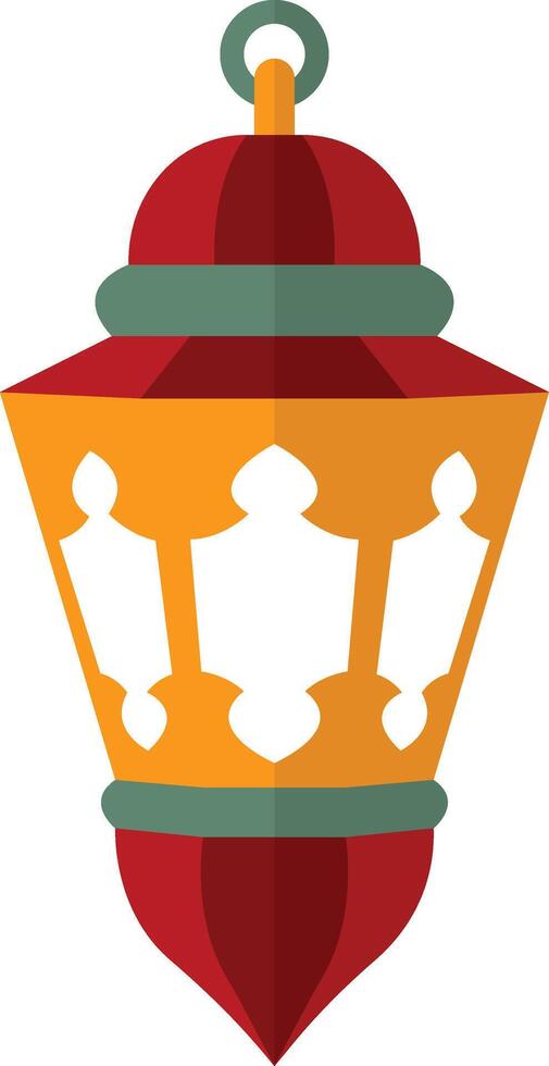 Ramadhan Kareem Lantern Decoration. Isolated Icon in Flat Design vector