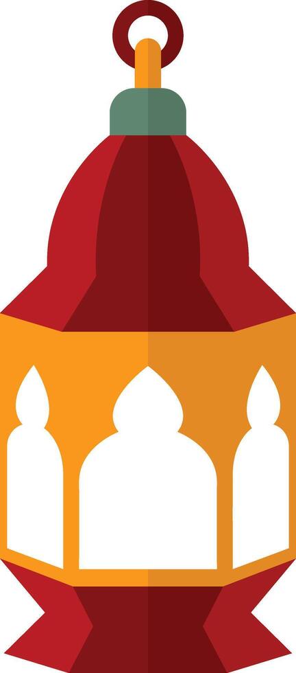 Ramadhan Kareem Lantern Decoration. Isolated Icon in Flat Design vector