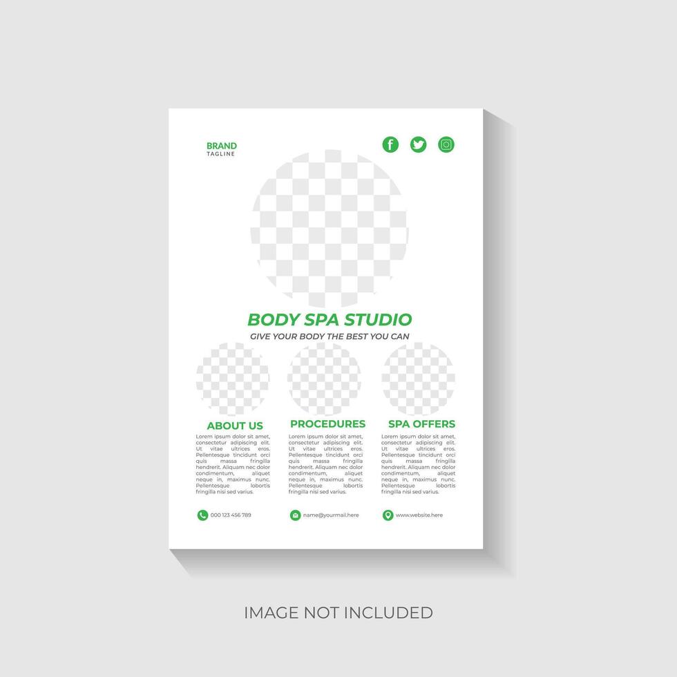 Flyer Design Template vector