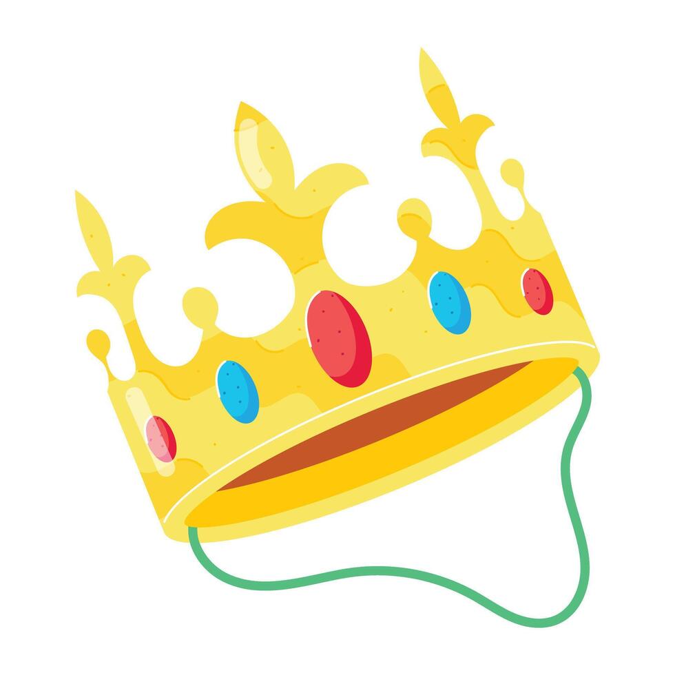 Party Hats Flat Stickers vector