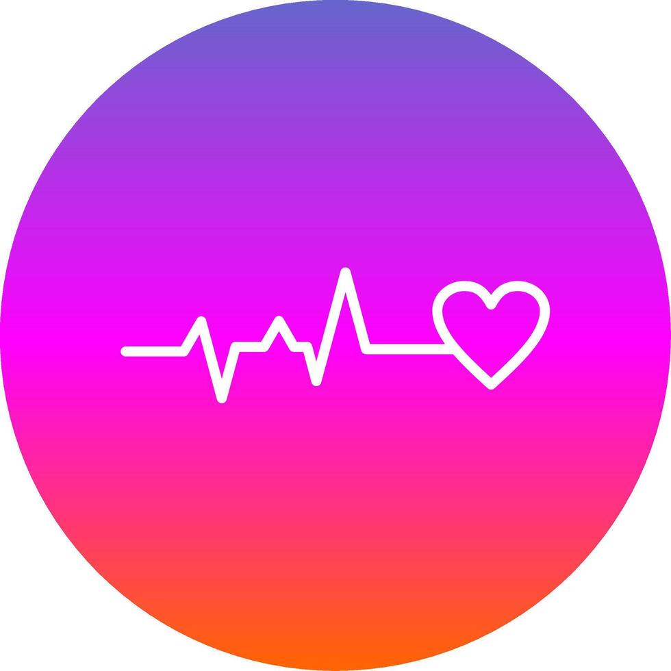 Life Line Gradient Circle Line Gradient Circle Icon vector