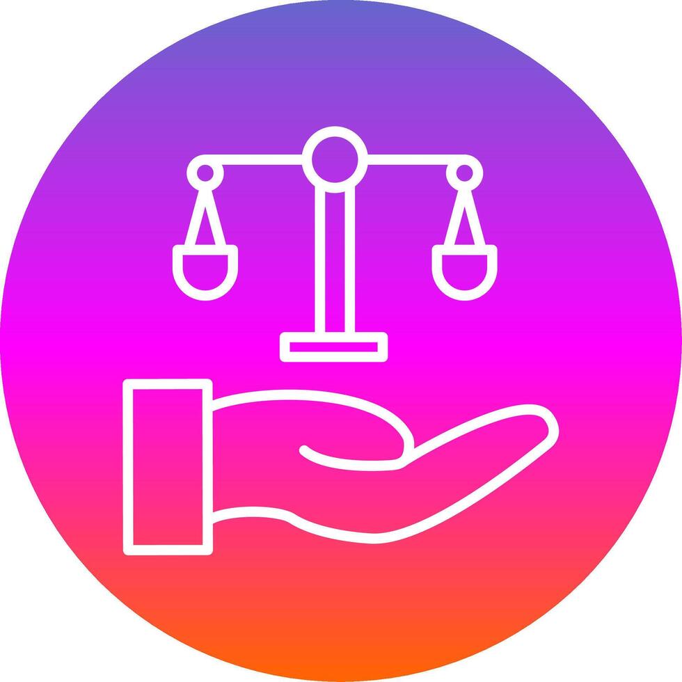 Fair Line Gradient Circle Icon vector