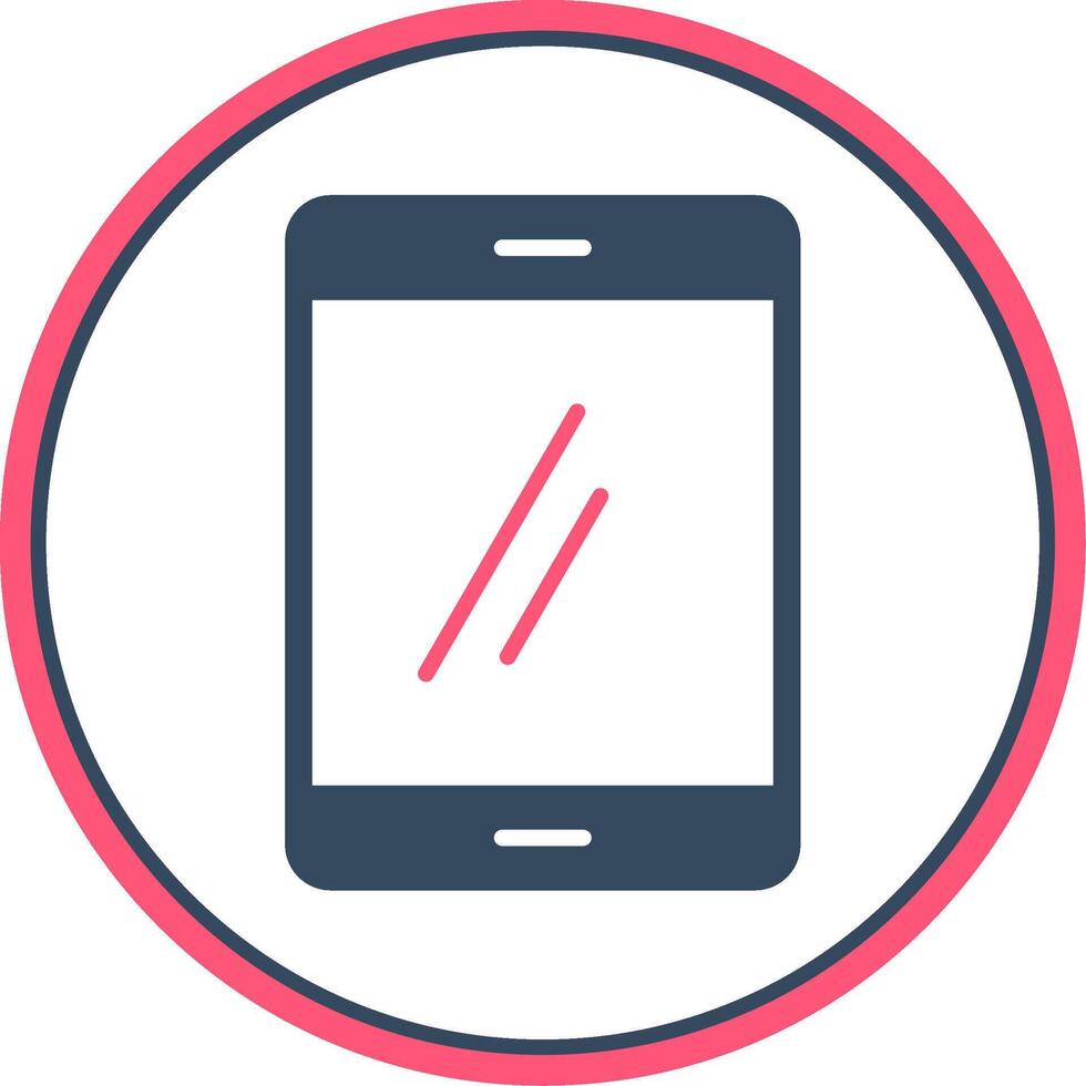 Smartphone Flat Circle Icon vector