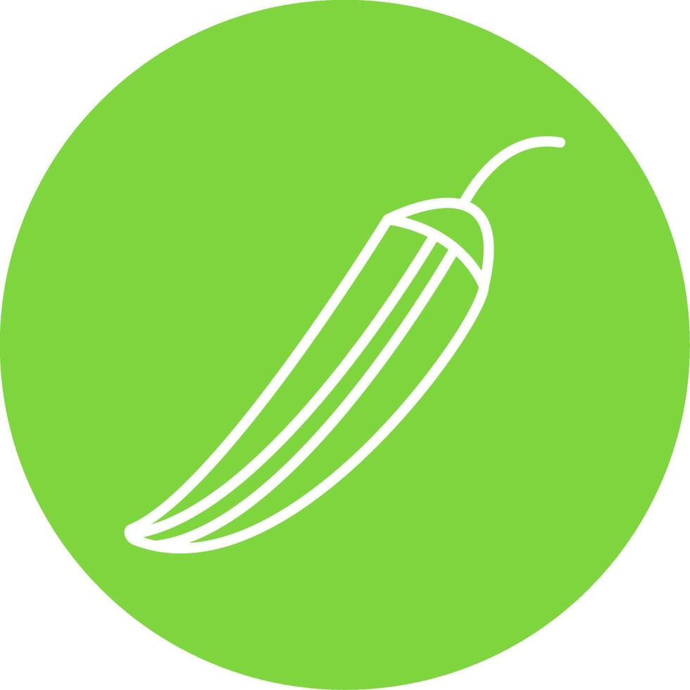 Okra Multi Color Circle Icon vector