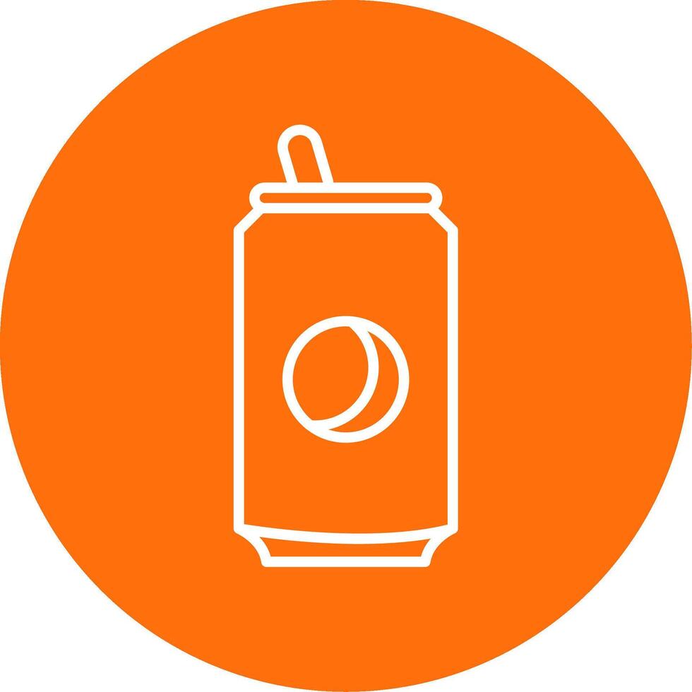 Soda Can Multi Color Circle Icon vector
