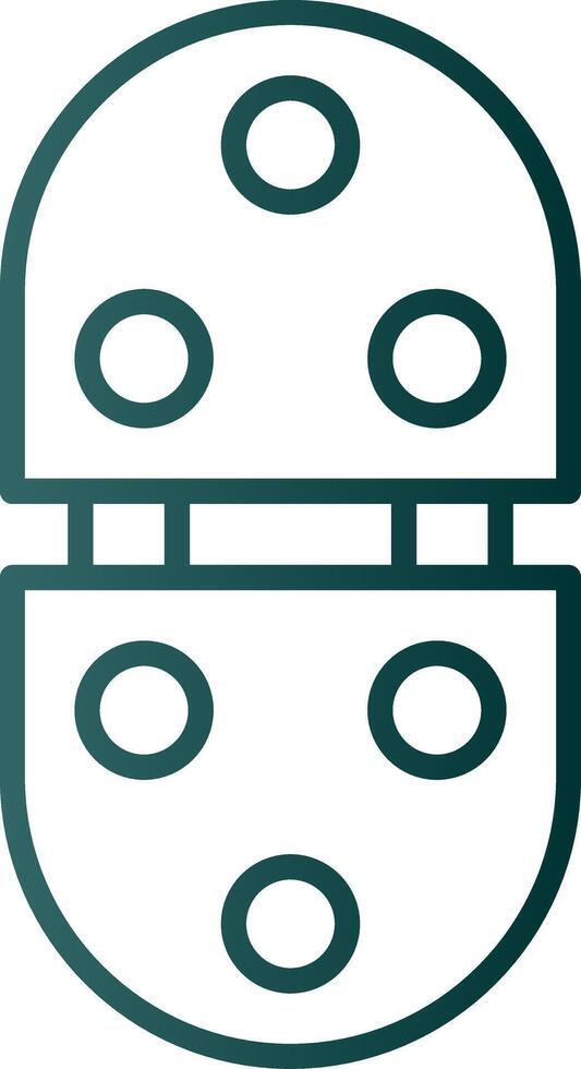 Hinge Line Gradient Icon vector