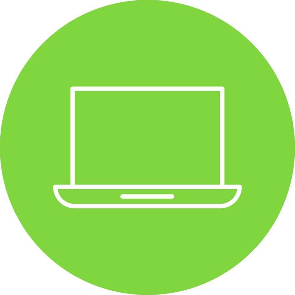 Laptop Multi Color Circle Icon vector