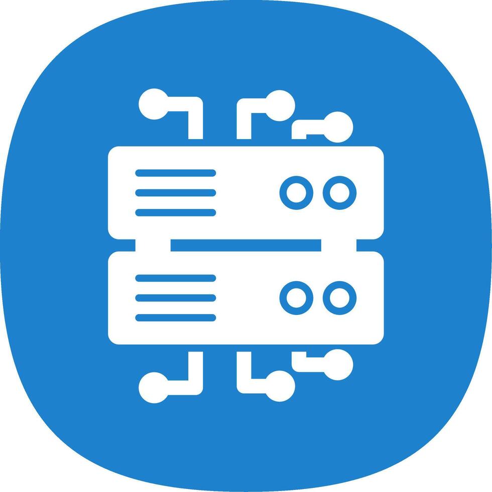 Database architecture glyph curve icon design 43831590 vector art at
