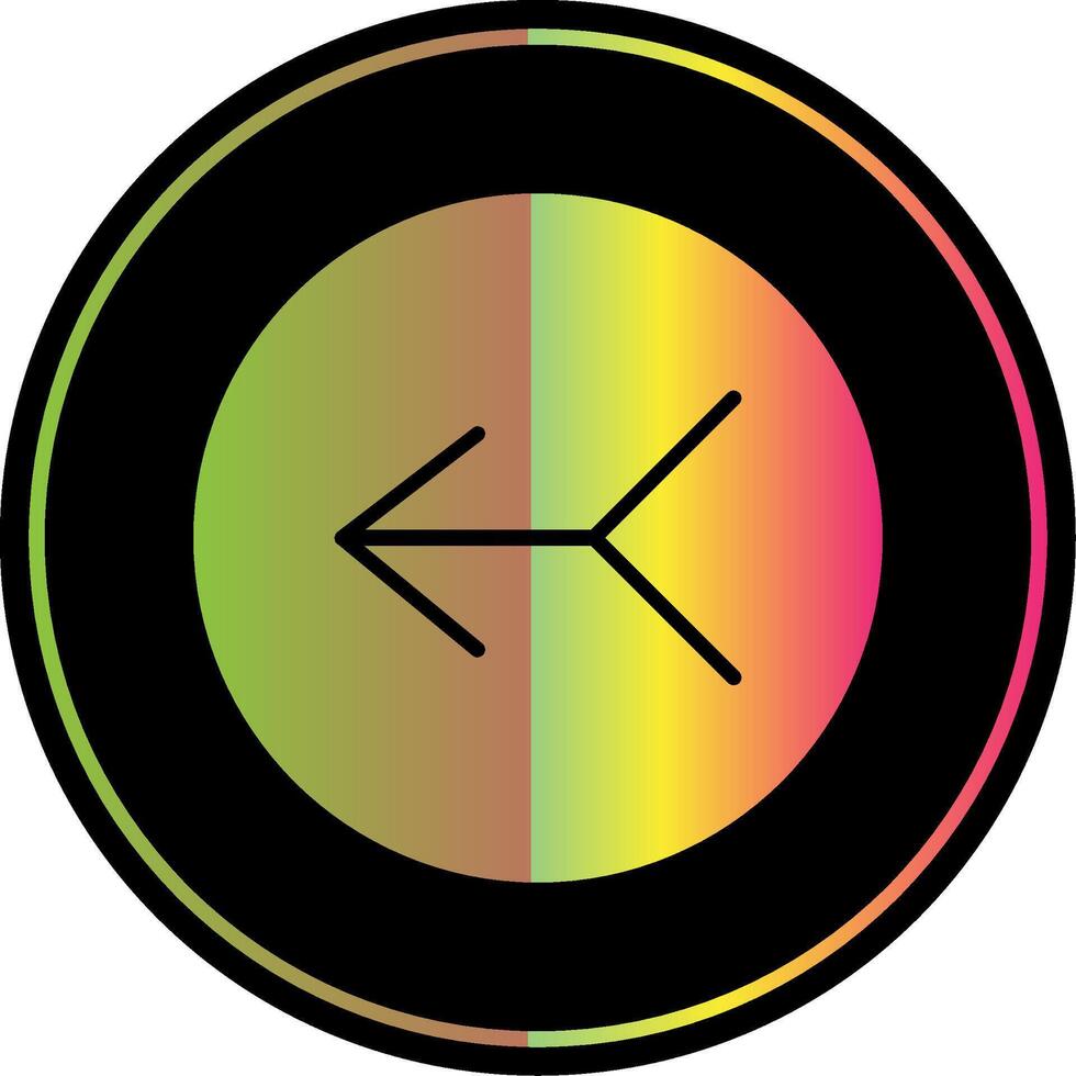 Merge Glyph Due Color Icon Design vector
