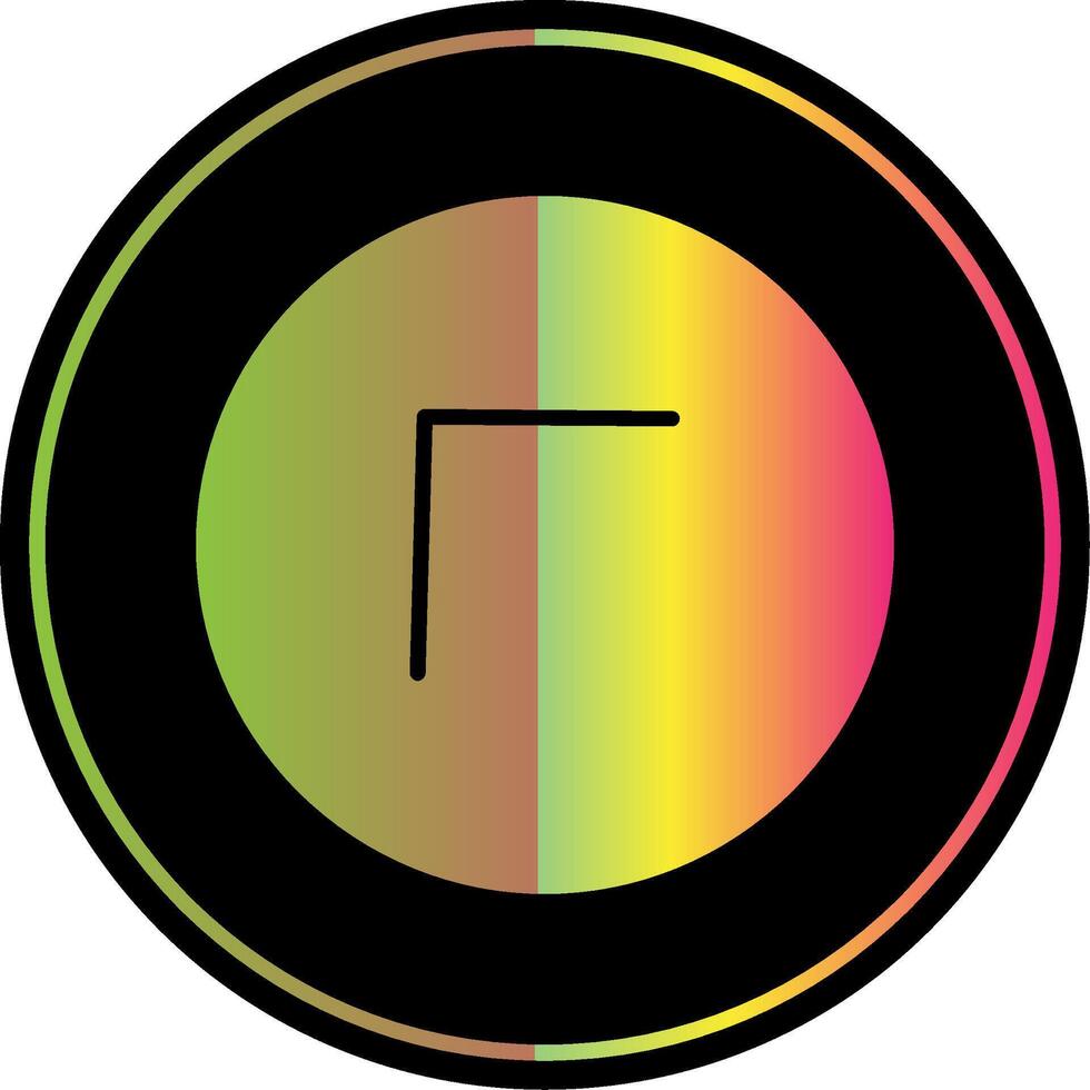 Chevron Glyph Due Color Icon Design vector