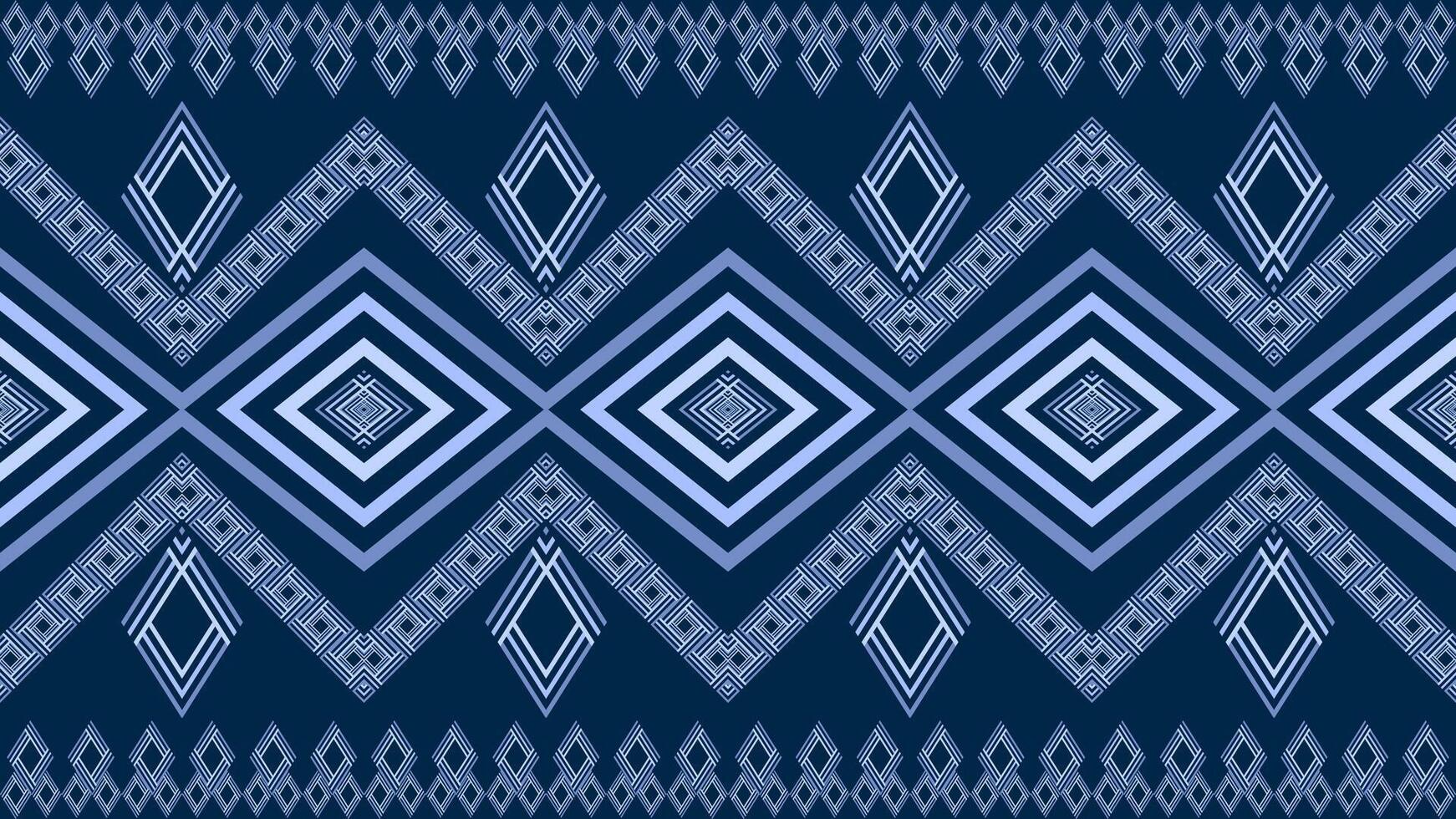 blue seamless fabric pattern geometric pattern vector