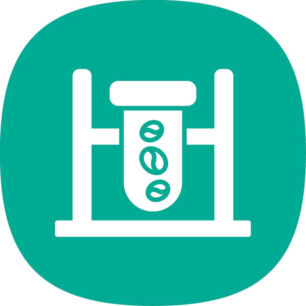 Quality Check Glyph Curve Icon Design vector