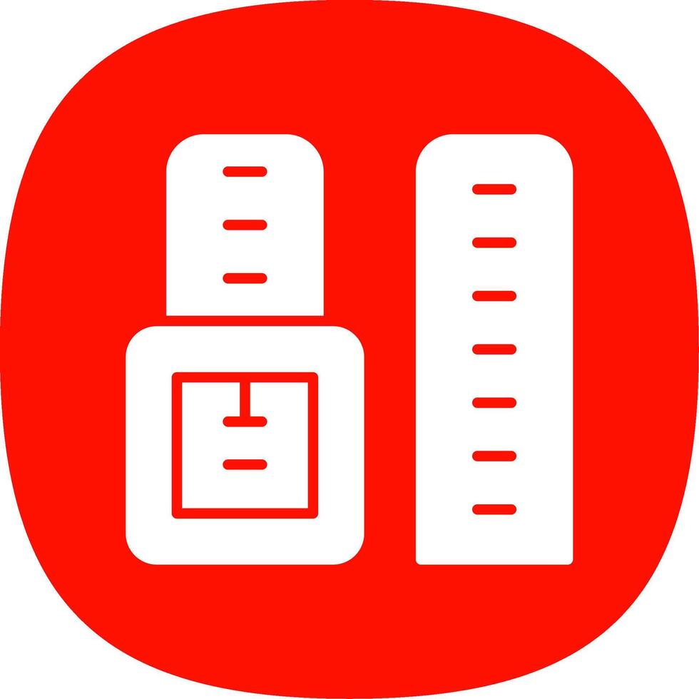 Watch Strap Glyph Curve Icon Design vector