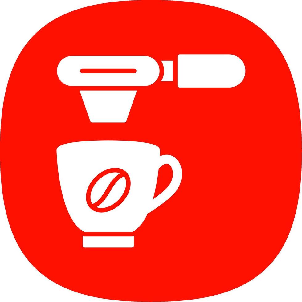 Filter Glyph Curve Icon Design vector