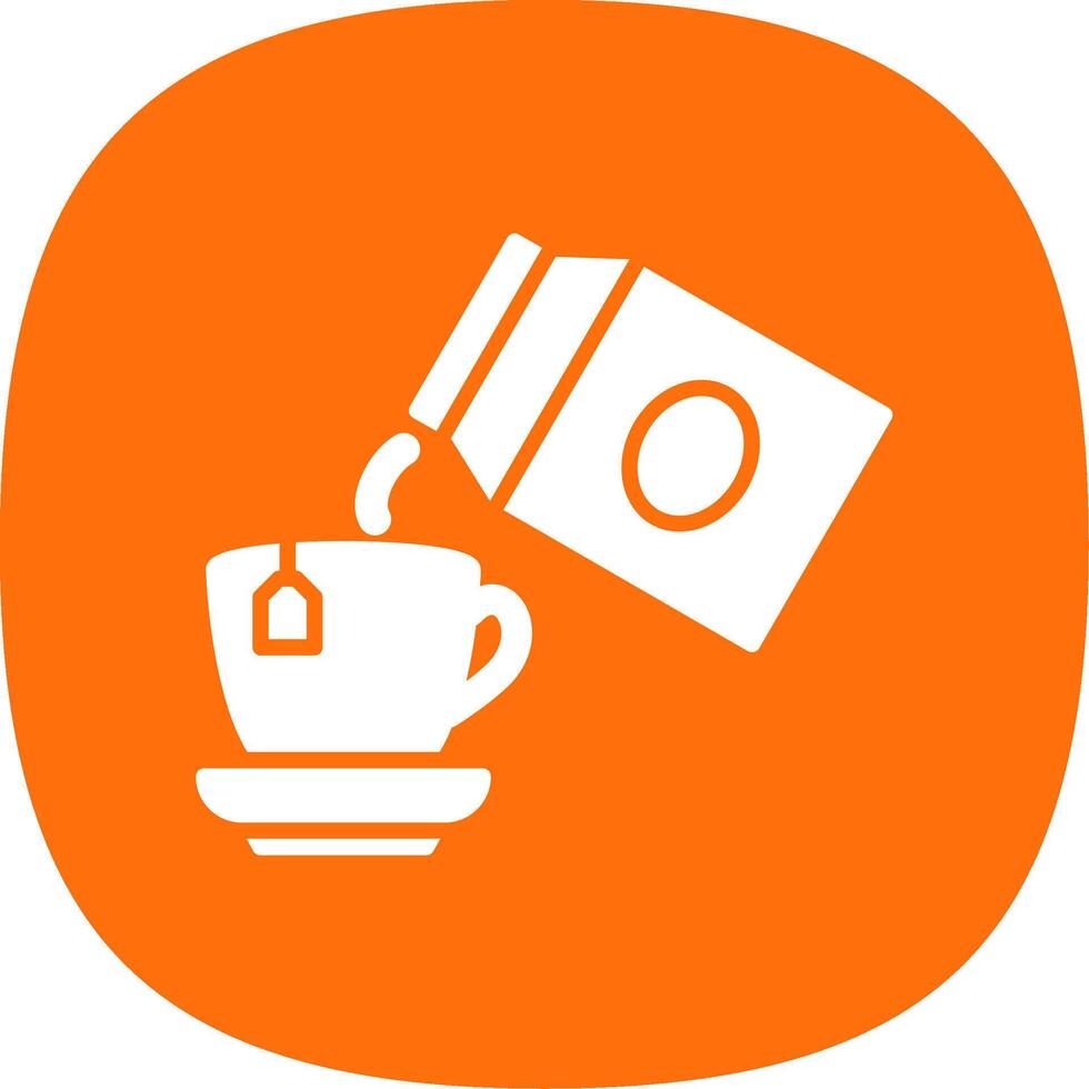 Pour Milk Glyph Curve Icon Design vector