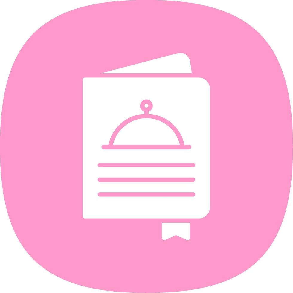 Menu Glyph Curve Icon Design vector