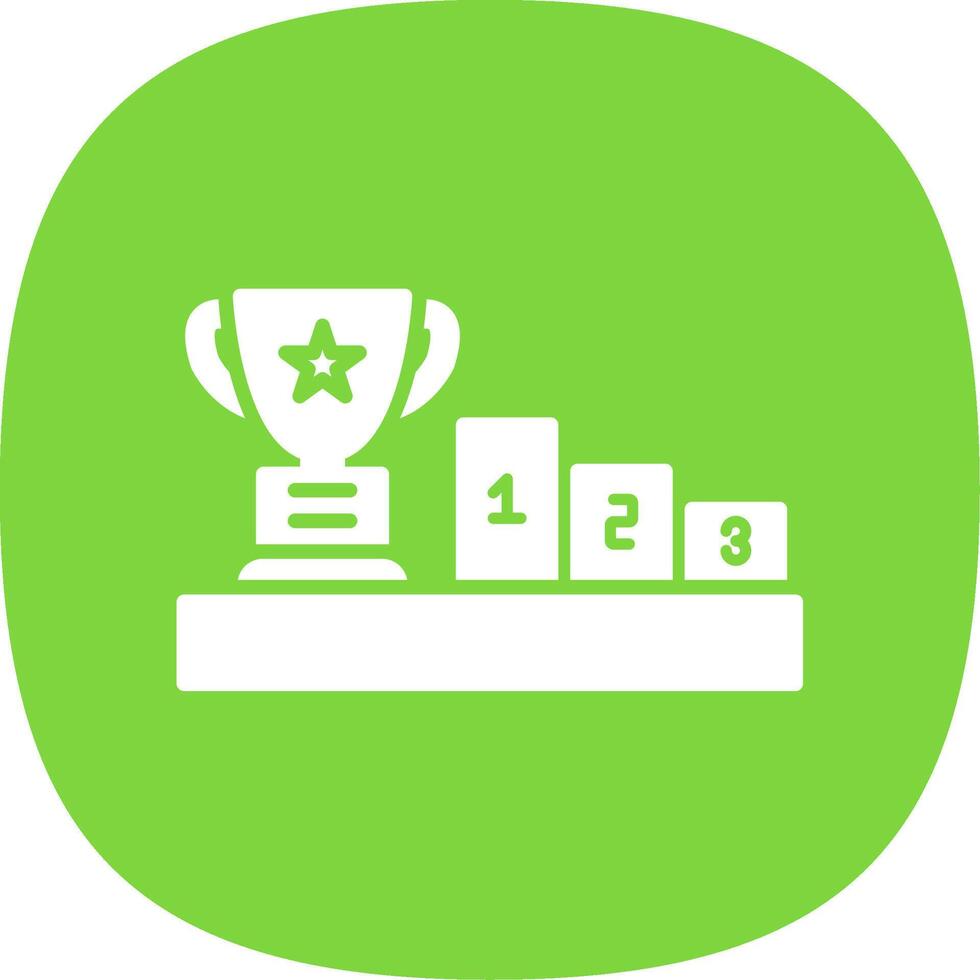 Number Glyph Curve Icon Design vector