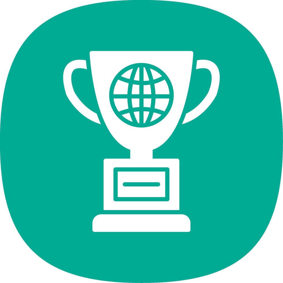 World Glyph Curve Icon Design vector