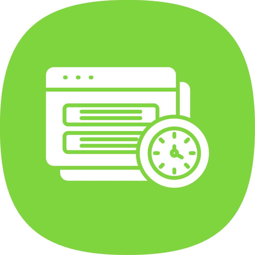 Tasks Glyph Curve Icon Design vector