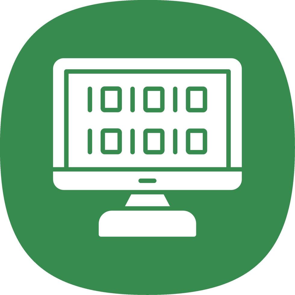 Algorithm Glyph Curve Icon Design vector