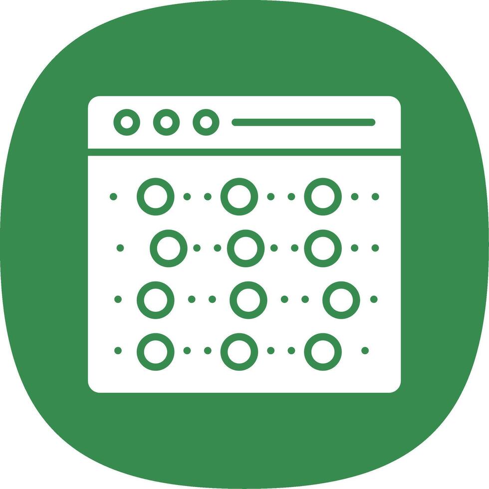 Recognition Glyph Curve Icon Design vector
