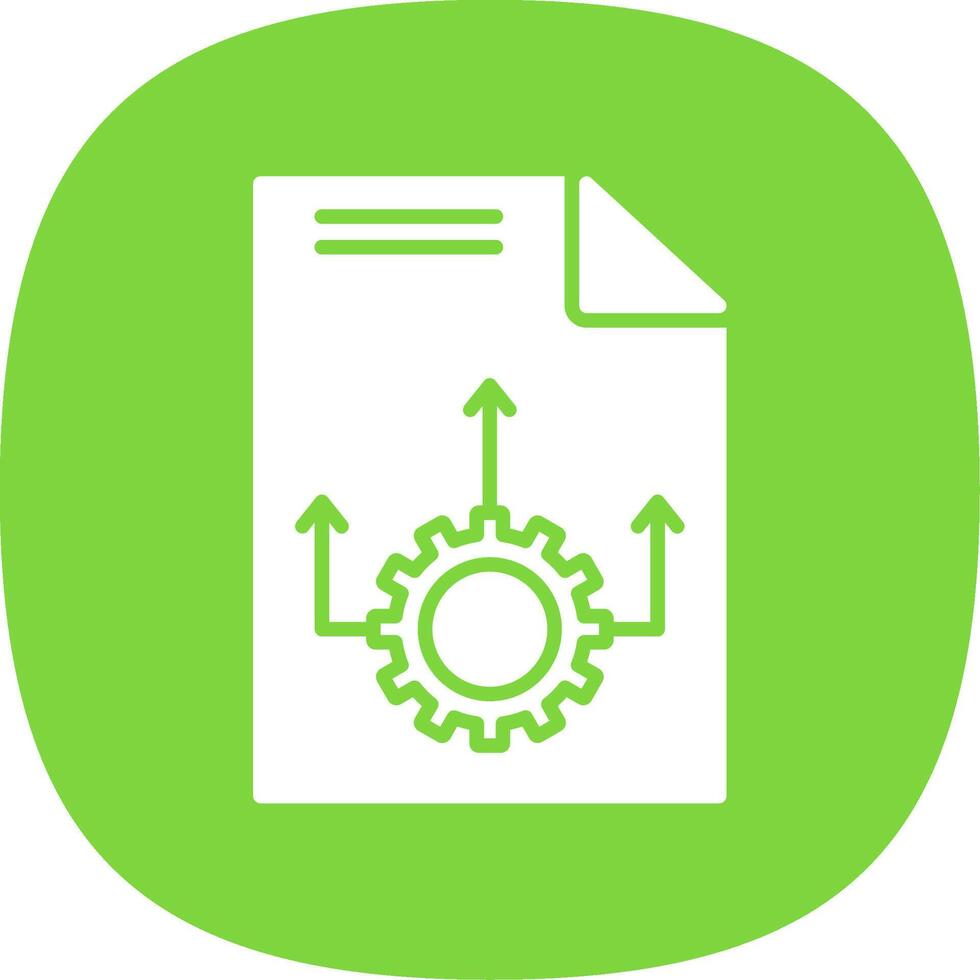 Workflow Glyph Curve Icon Design vector