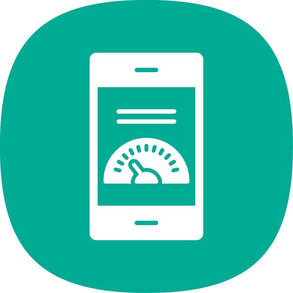 Dashboard Glyph Curve Icon Design vector
