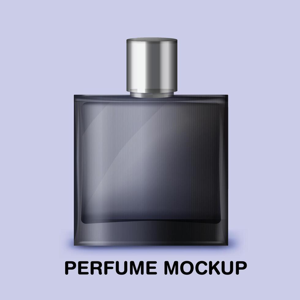 a bottle of perfume that says perfume . vector