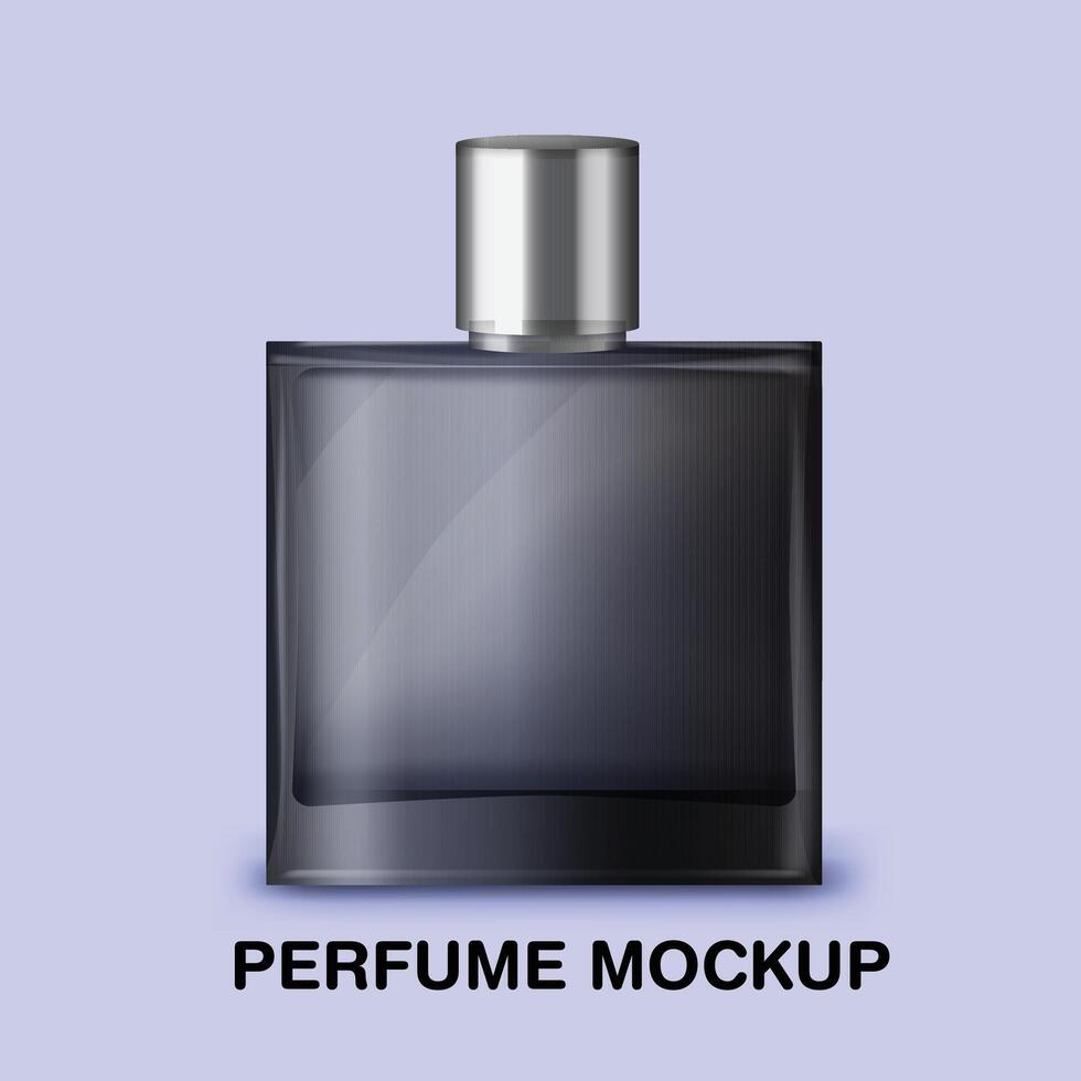 un botella de perfume ese dice perfume . vector