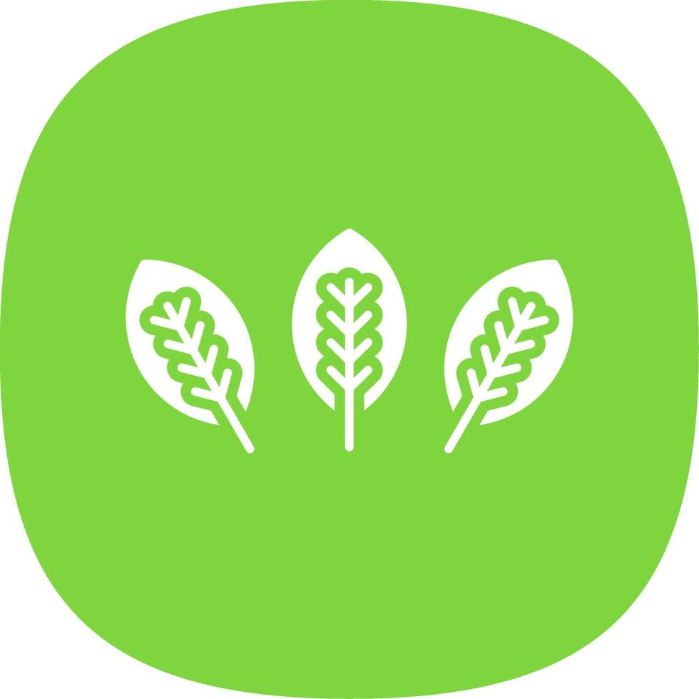 Croton Glyph Curve Icon Design vector