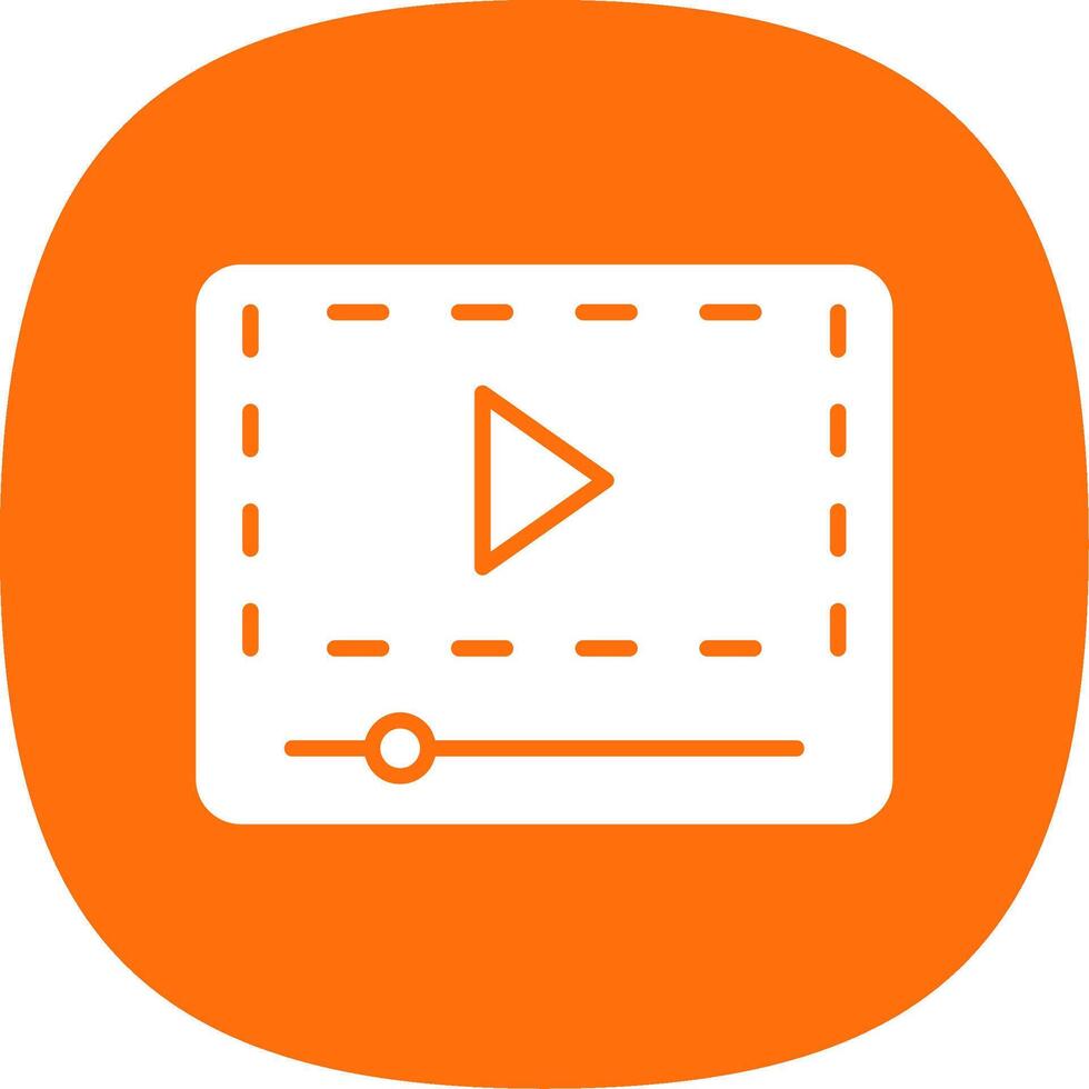 Glyph Curve Icon Design vector